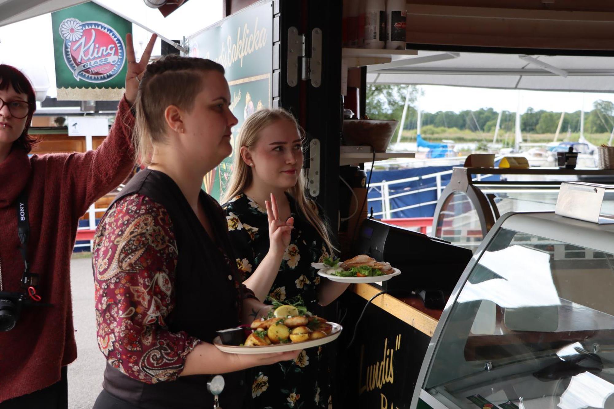 Vaenerport Lakefront Hotell Mariestad Bagian luar foto