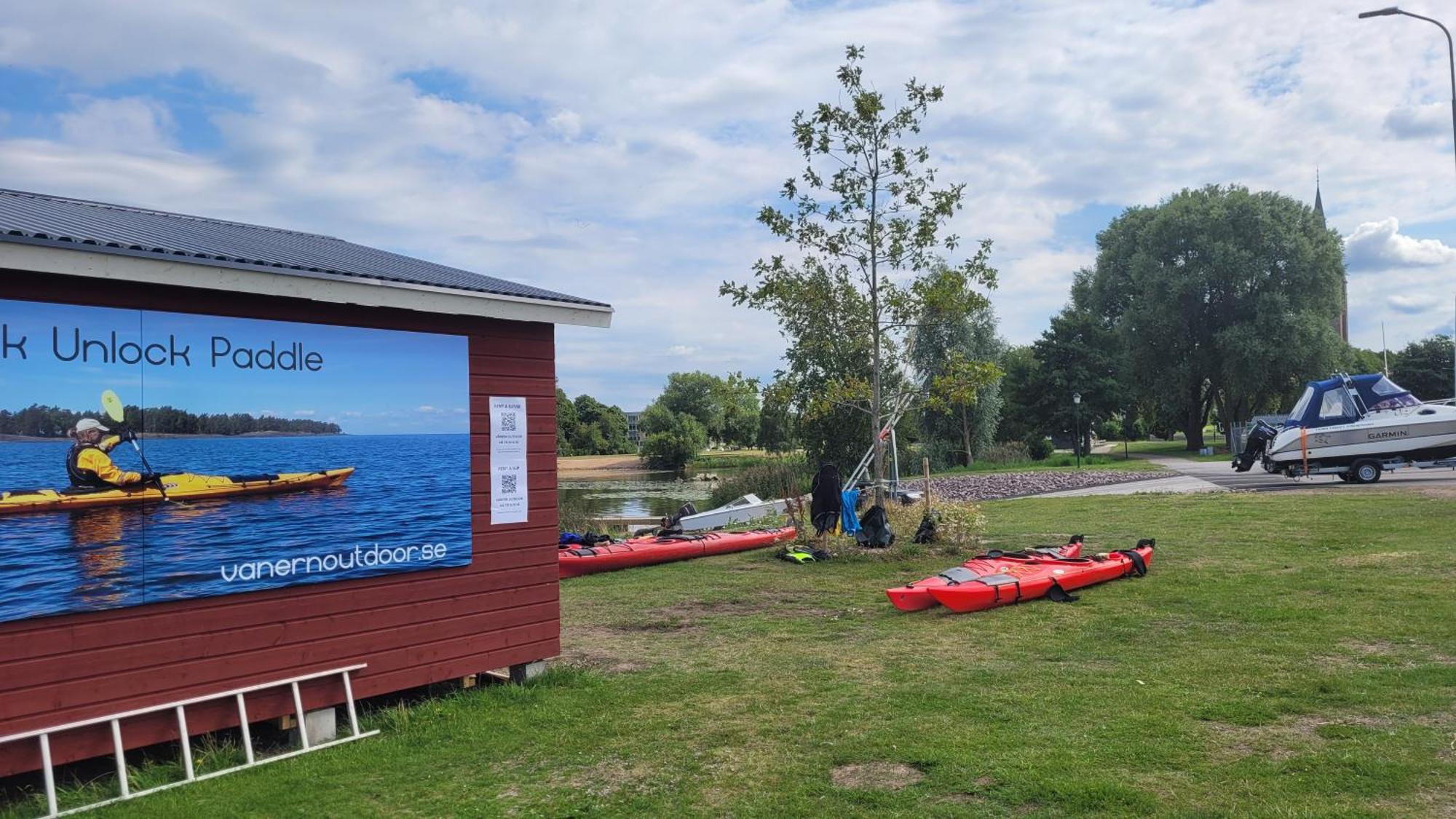 Vaenerport Lakefront Hotell Mariestad Bagian luar foto