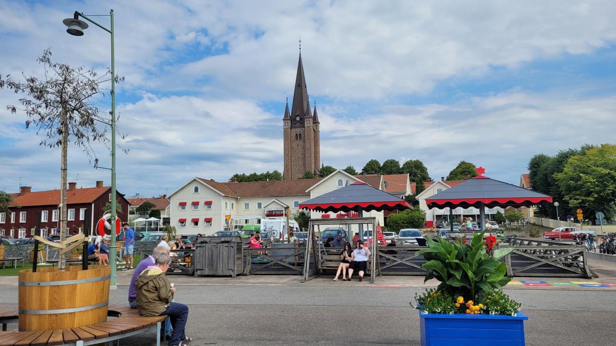 Vaenerport Lakefront Hotell Mariestad Bagian luar foto